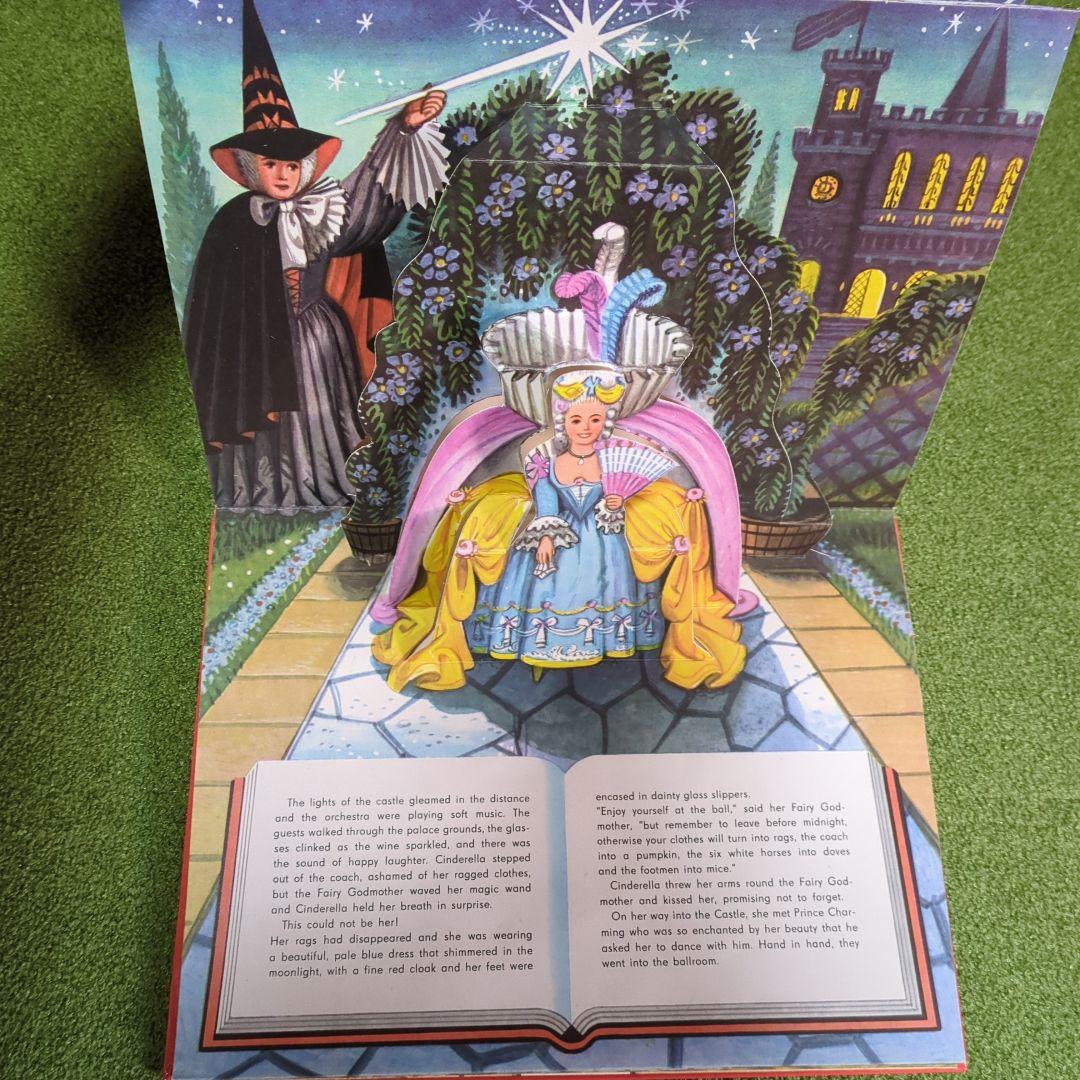 チェコ仕掛けヴィンテージ絵本　シンデレラ
