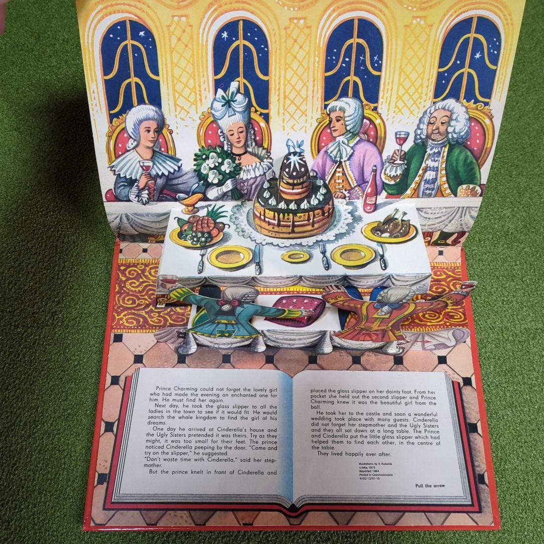 チェコ仕掛けヴィンテージ絵本　シンデレラ