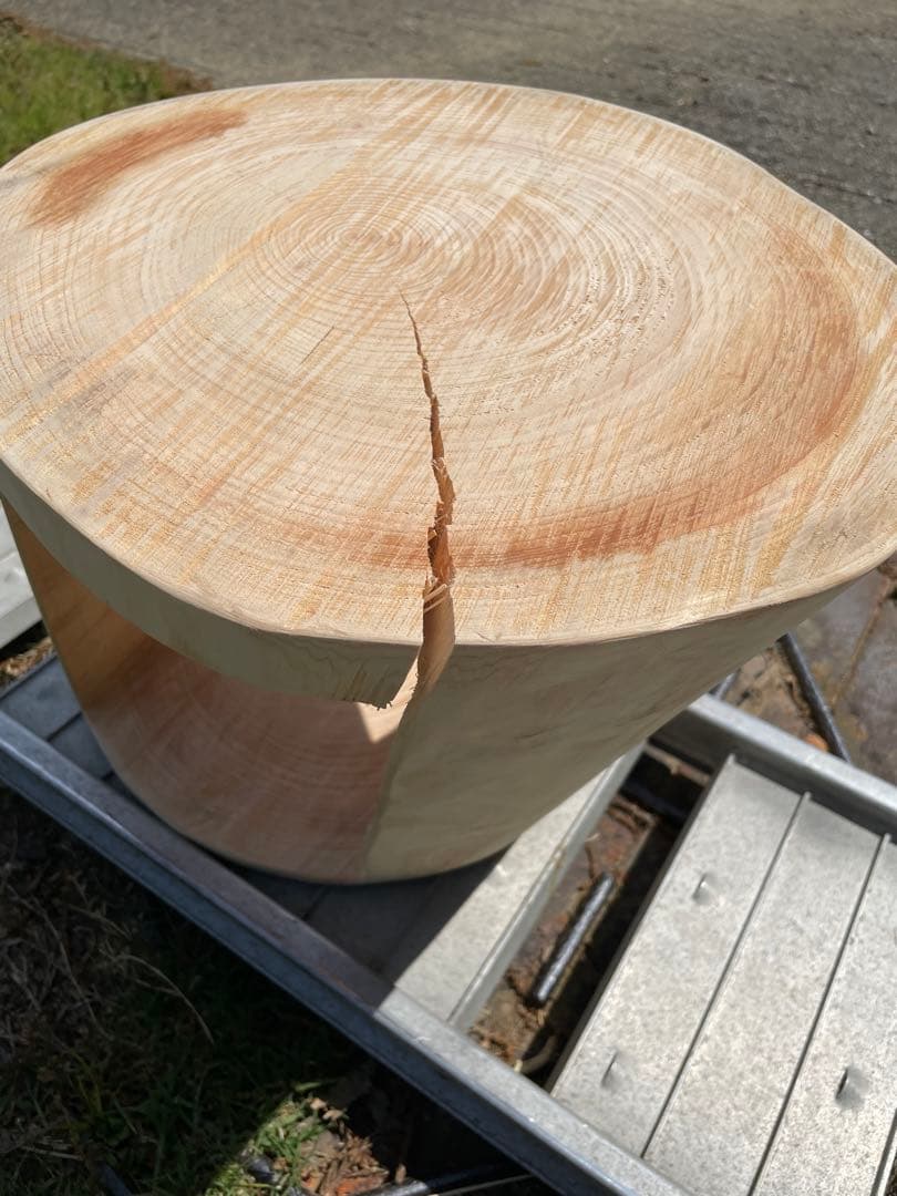 くり抜き スツール 切り株 丸太 インテリア ひのき