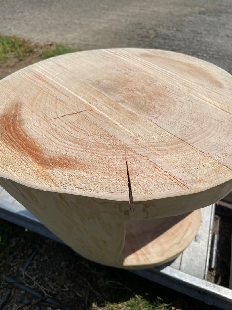 くり抜き スツール 切り株 丸太 インテリア ひのき