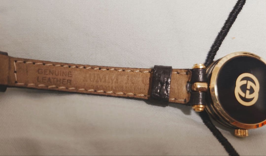 GUCCI シェリーライン レザーベルト 時計