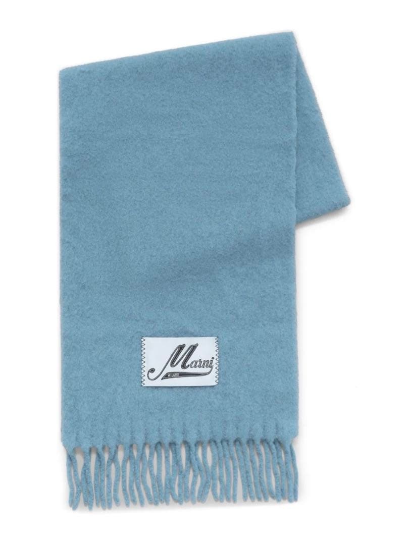 Marni アルパカマフラー ブルー