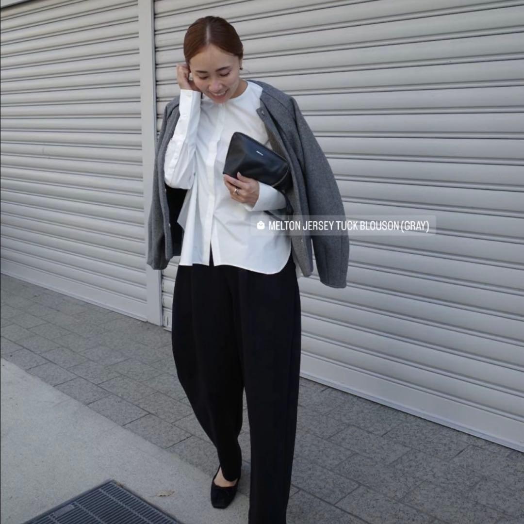 ella selectshop コート　ブルゾン　ブラック　2024aw