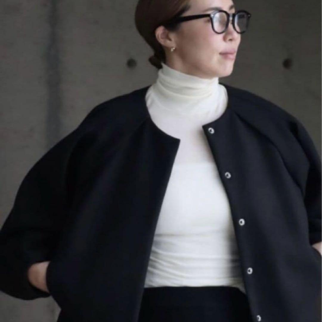 ella selectshop コート　ブルゾン　ブラック　2024aw