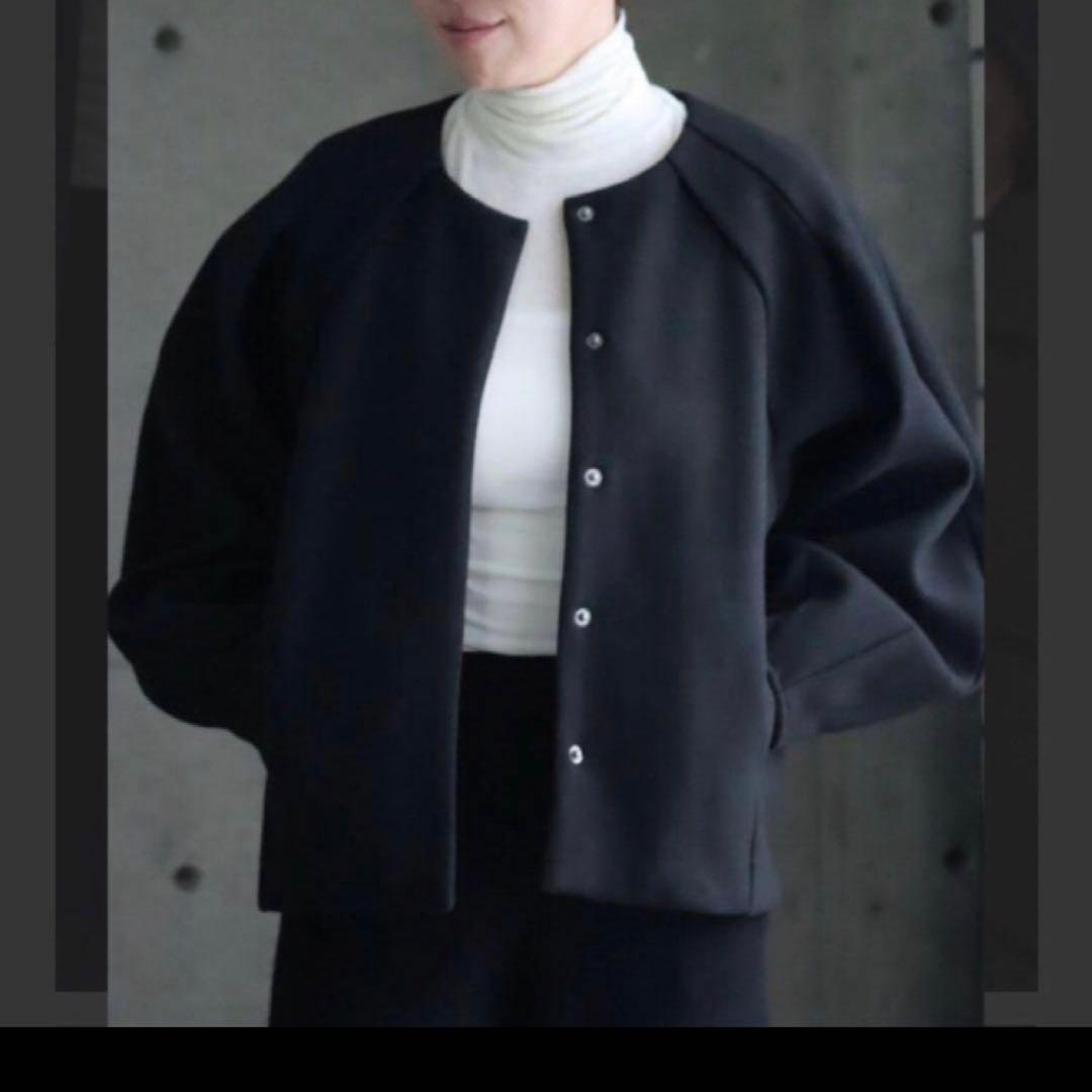 ella selectshop コート　ブルゾン　ブラック　2024aw