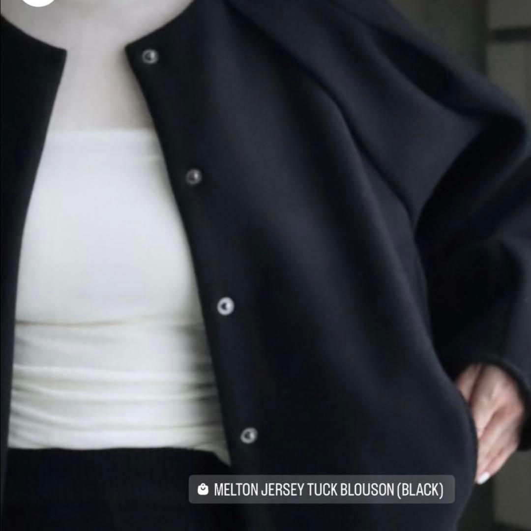 ella selectshop コート　ブルゾン　ブラック　2024aw