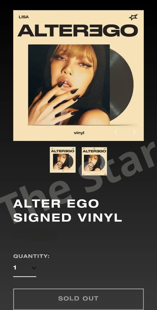 ALTER EGO LISA サイン入 vinyl blackpink レコード