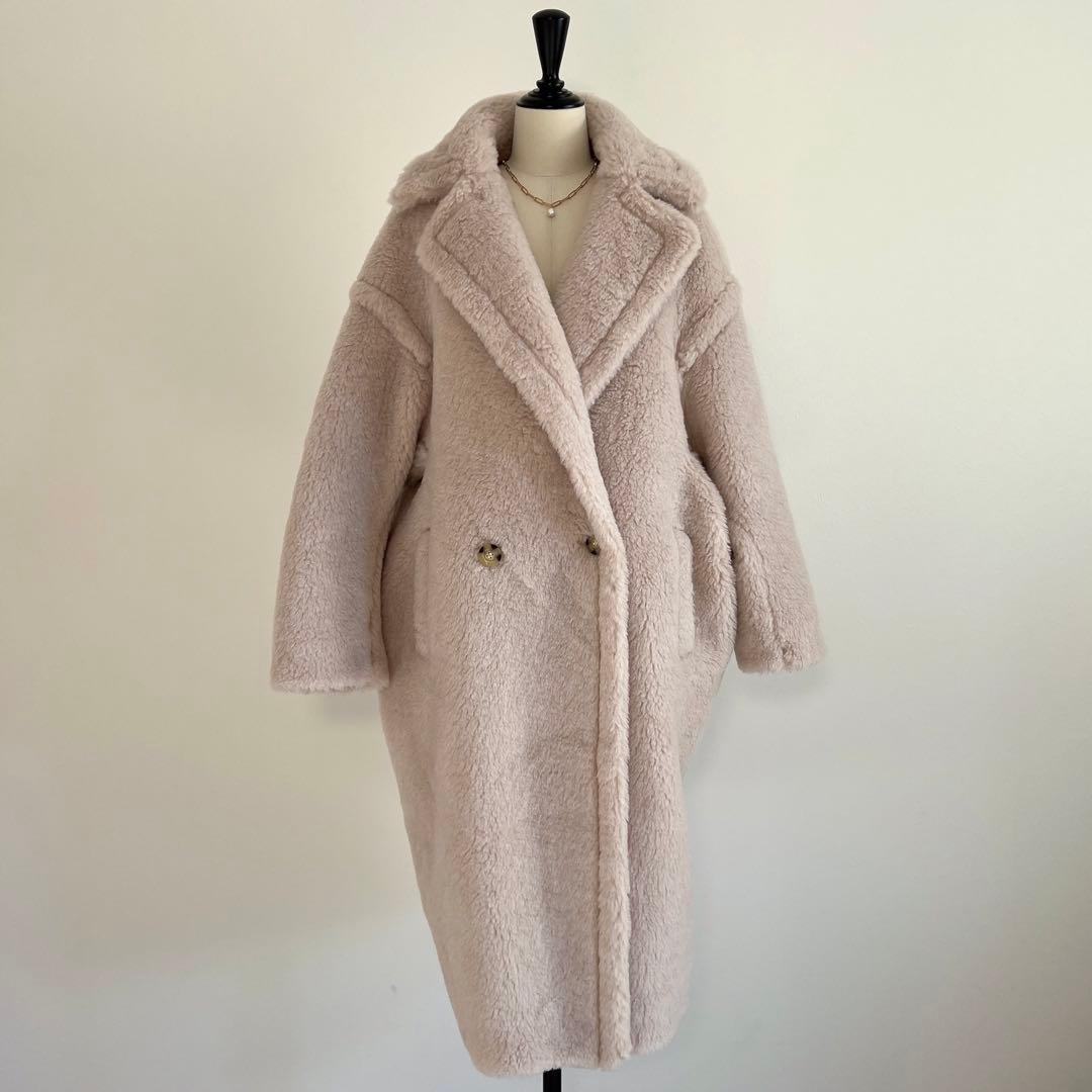 新型最新作❗️ベアロングコート テディコート ライトベージュ