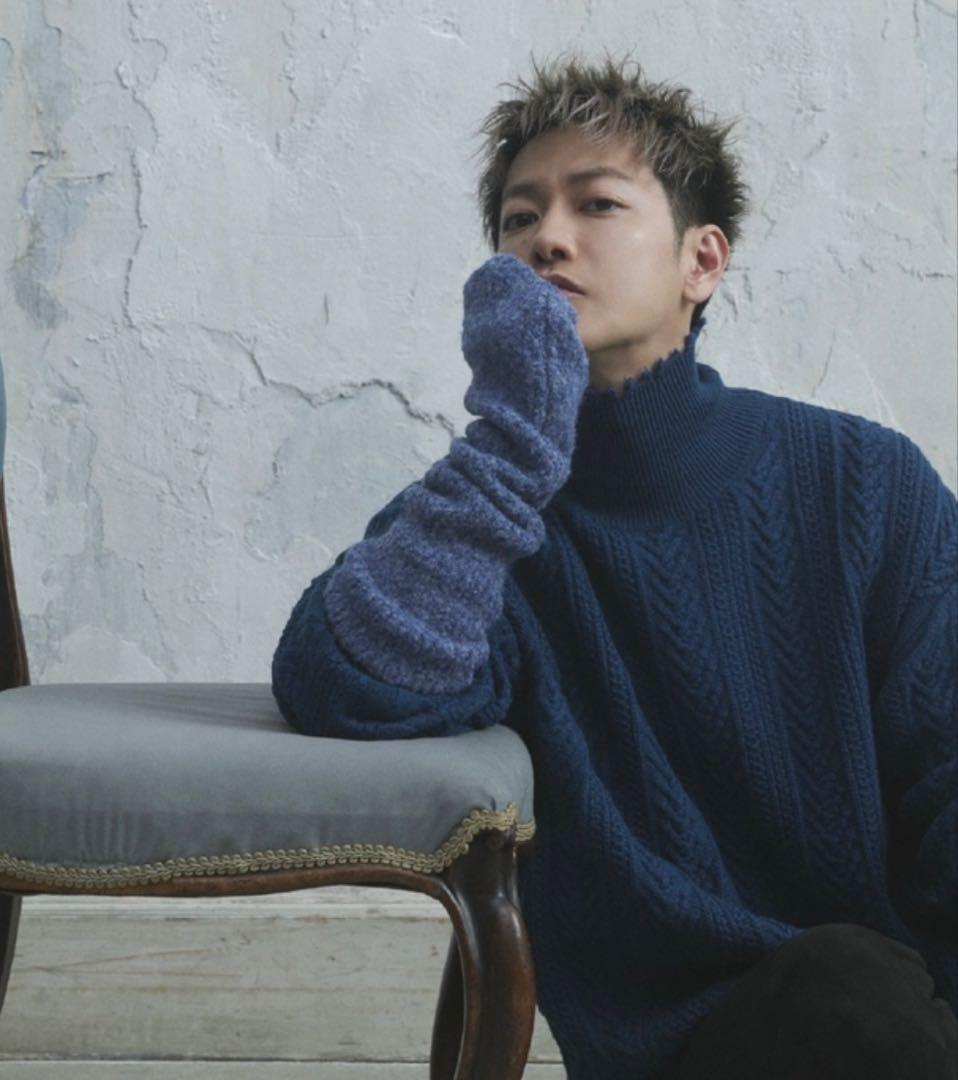 佐藤健 ABYTS BOA MELANGE ARM WAREMRS [BLUE]