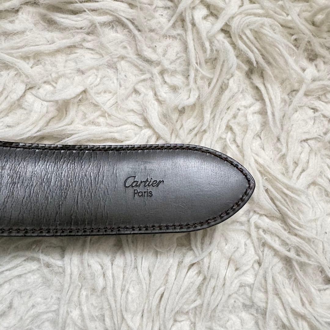 カルティエ　タンク　アルディロン　リバーシブルベルト　シルバー金具 純正ベルト