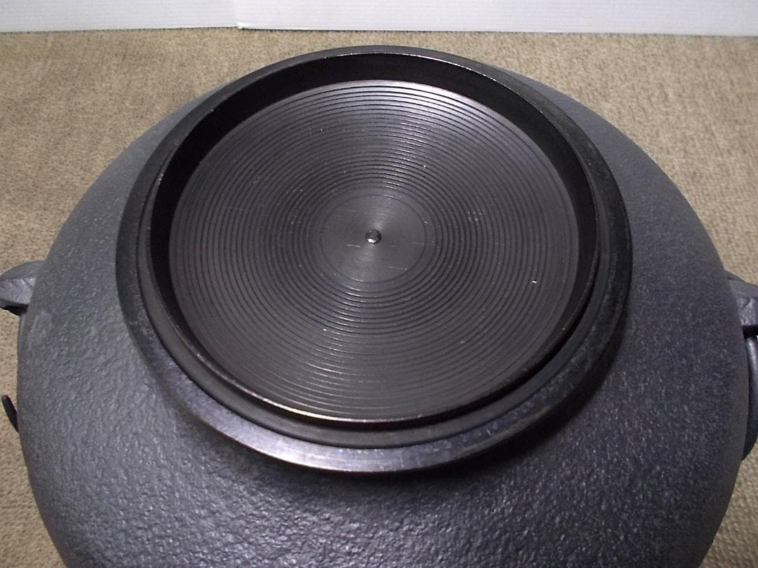 茶道具 置炉セット 人間国宝高橋敬典作 未使用五徳 利休好 阿弥陀堂釜 共箱