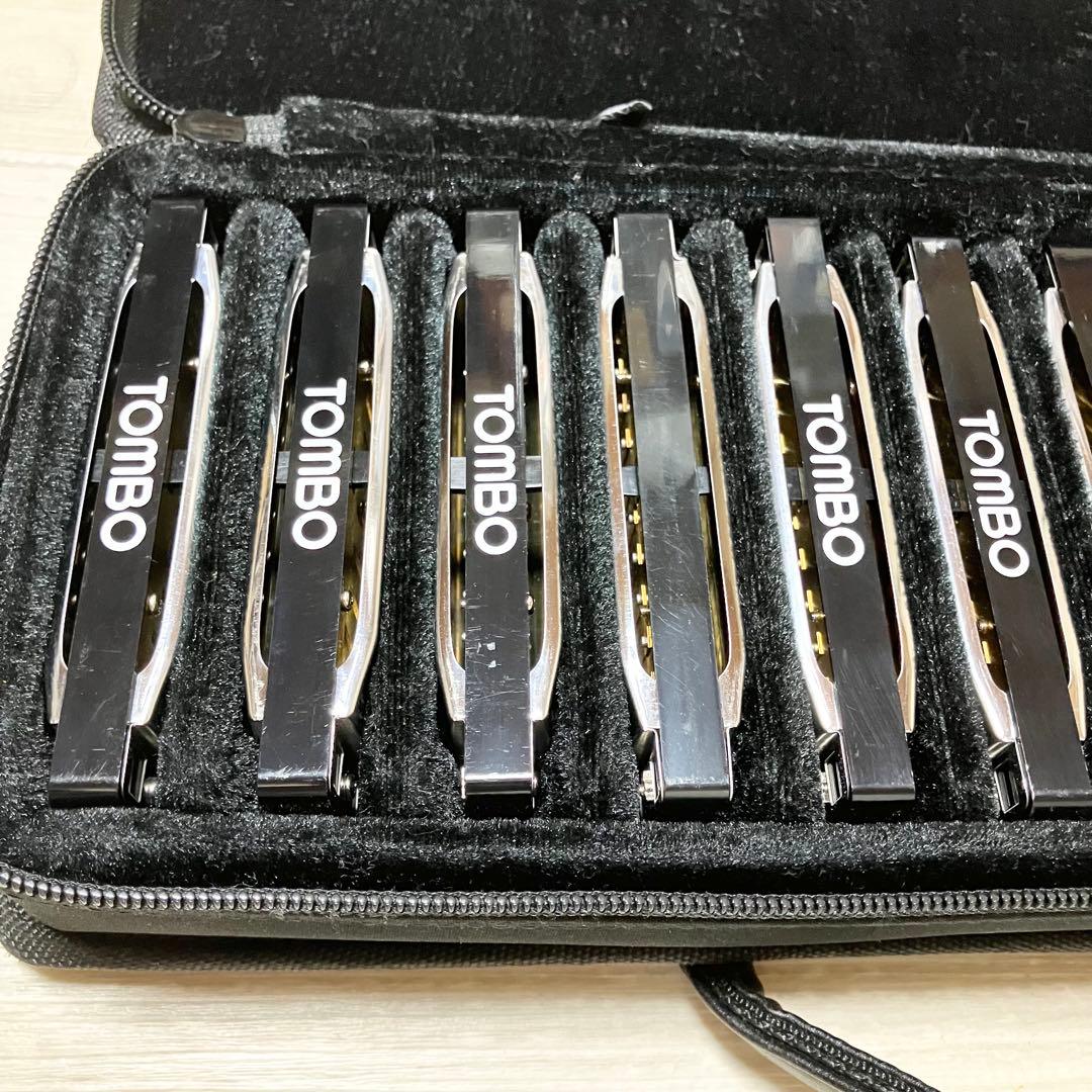 美品　トンボ　メジャーボーイ　ブルースハーモニカ　12種　12本 TOMBO