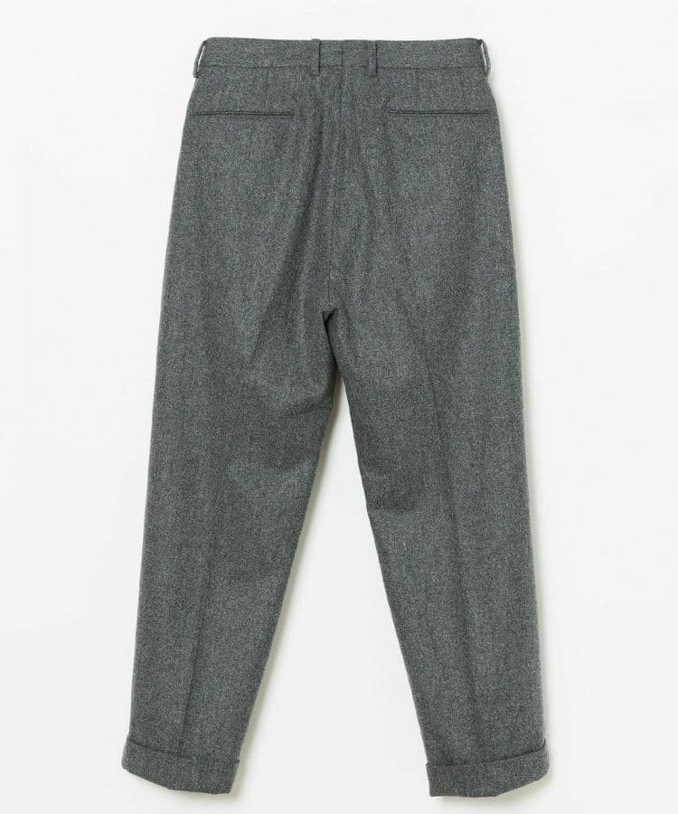 ブリティッシュメイド　プリーツ入りスラックス　フランネル