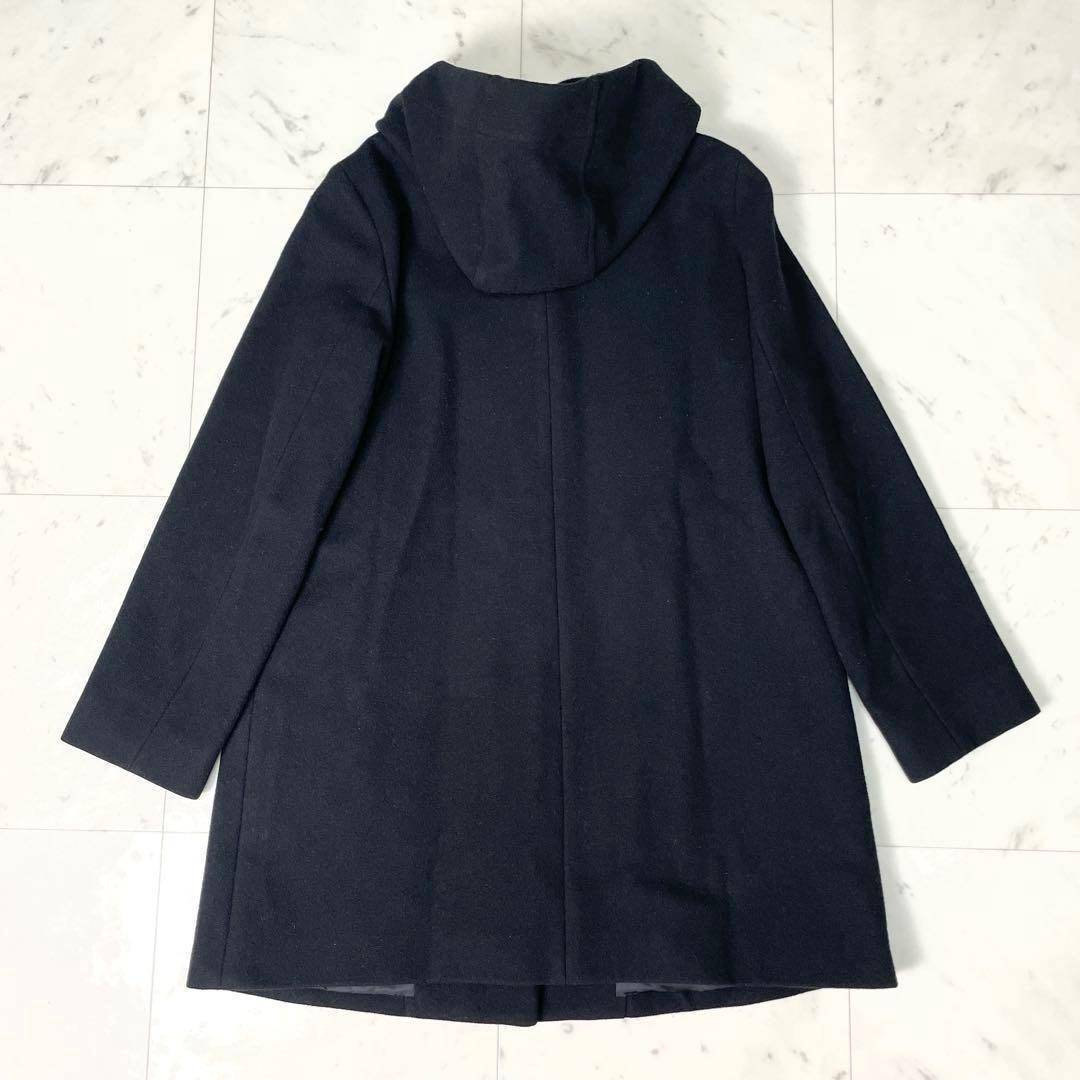 【美品】マッキントッシュロンドン ソフトウールモッサフーデットコート M 黒