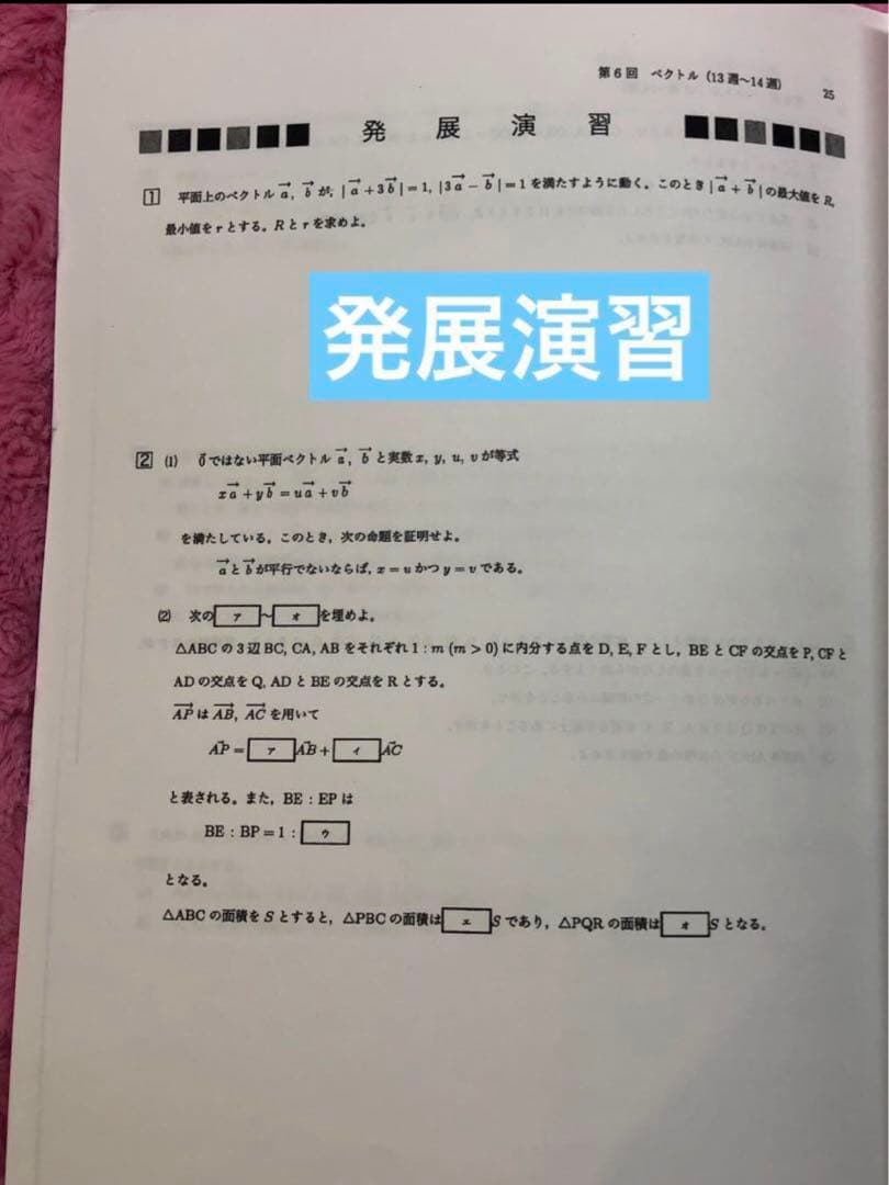 鉄緑会　高3 理系　数学　単元別演習　問題・解答解説フル　鶴田先生の手書解答付
