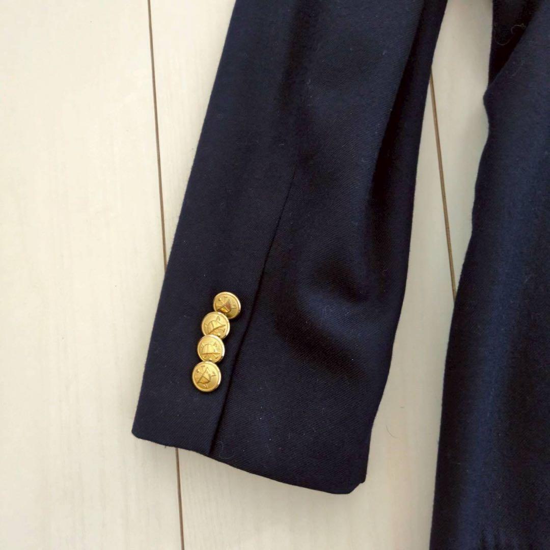 Ralph Lauren 紺ブレ　金ボタン　ダブルブレストジャケット ウール