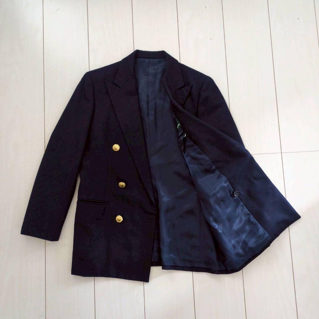 Ralph Lauren 紺ブレ　金ボタン　ダブルブレストジャケット ウール