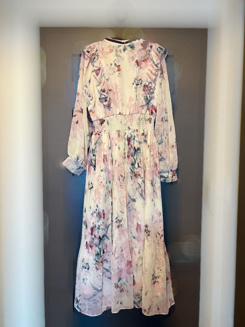 ビックシアーフラワープリントワンピース