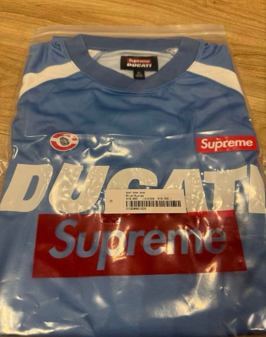 ウェア Supreme Ducati Soccer jorsey Blue