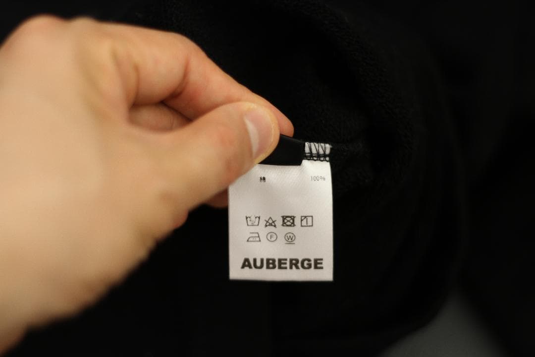 【美品】AUBERGE スナップ カーディガン PERLE 38(ボージョン