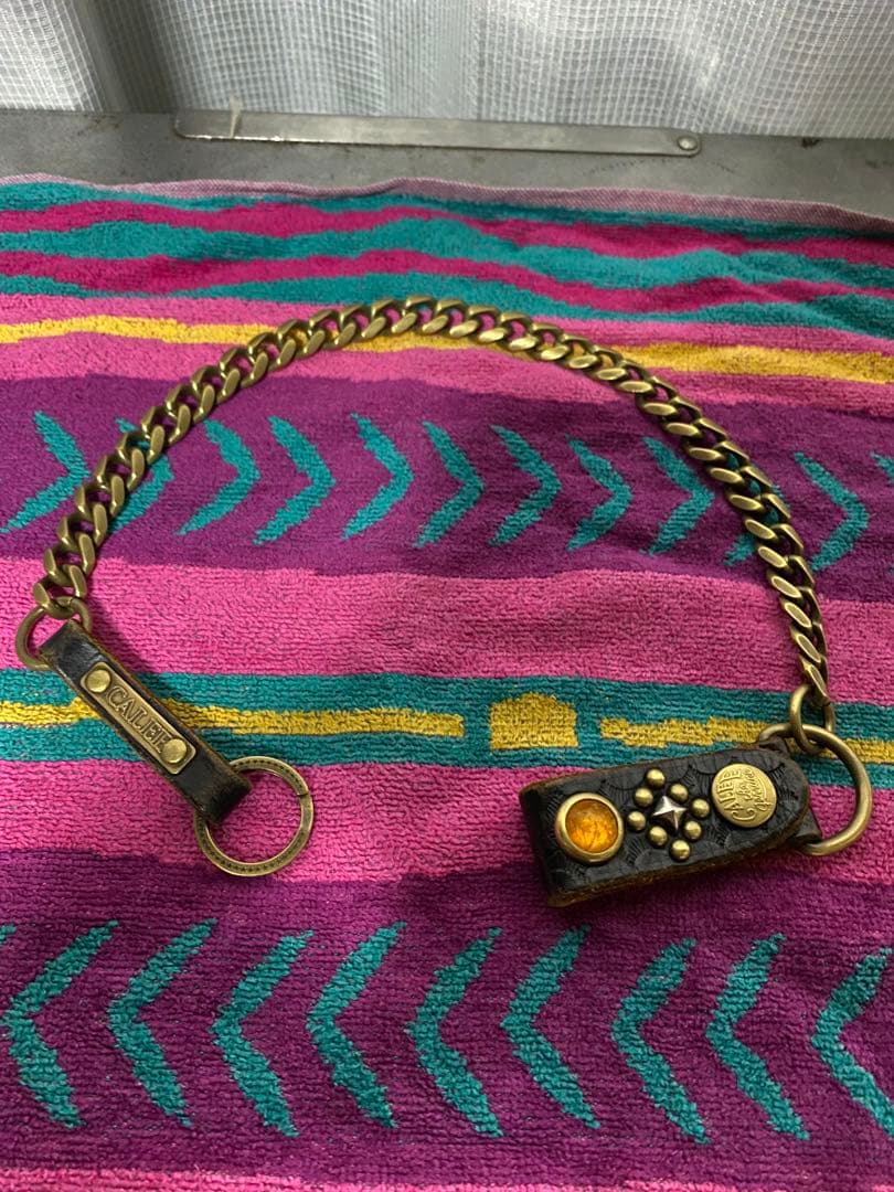 calee キャリー ウォレットチェーン 真鍮 喜平 箱付属品完品
