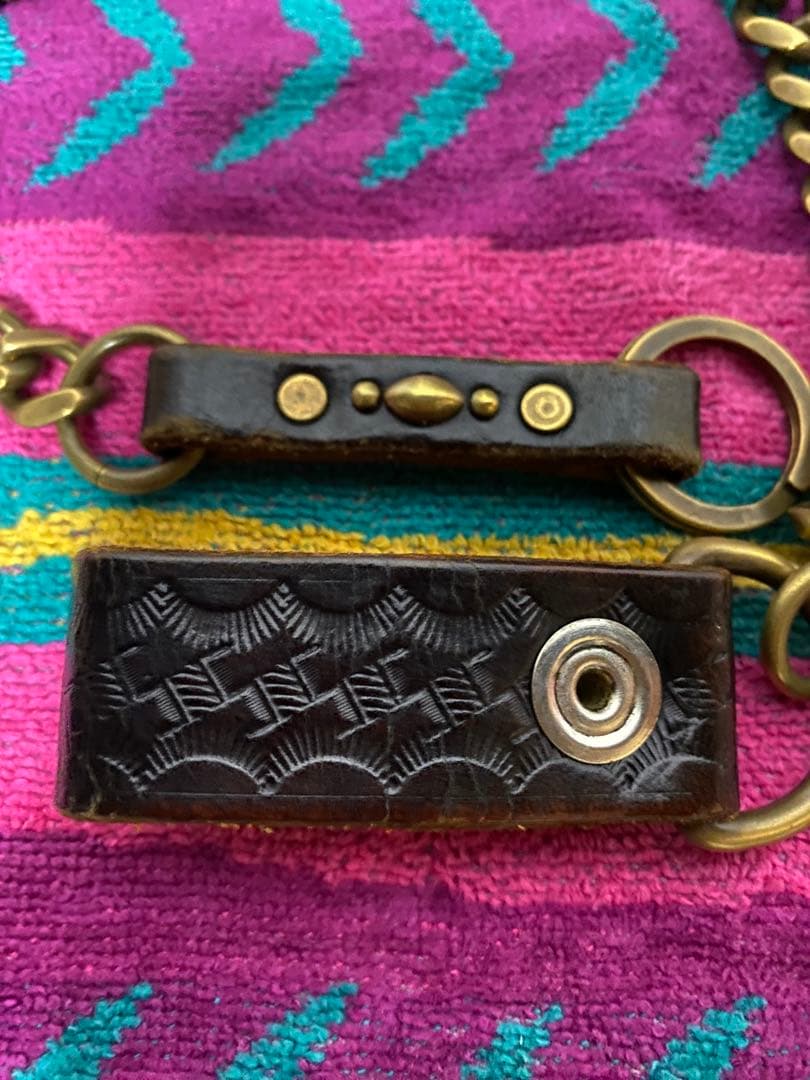 calee キャリー ウォレットチェーン 真鍮 喜平 箱付属品完品