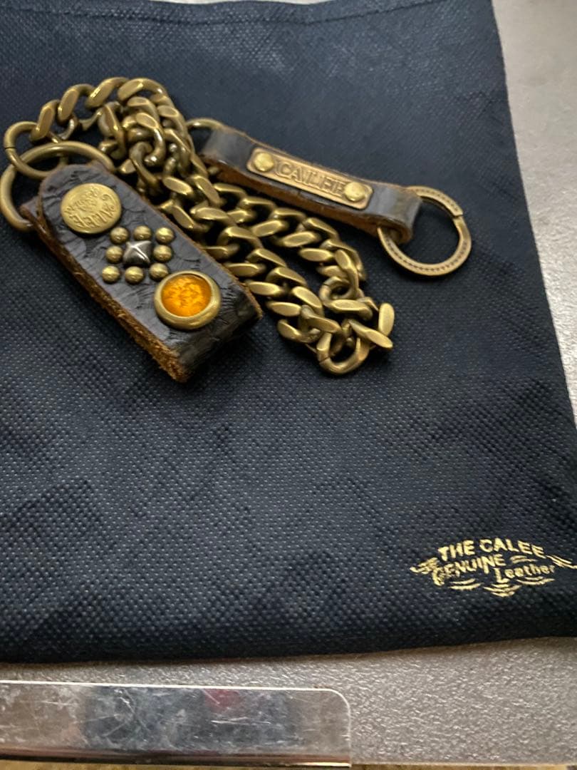 calee キャリー ウォレットチェーン 真鍮 喜平 箱付属品完品