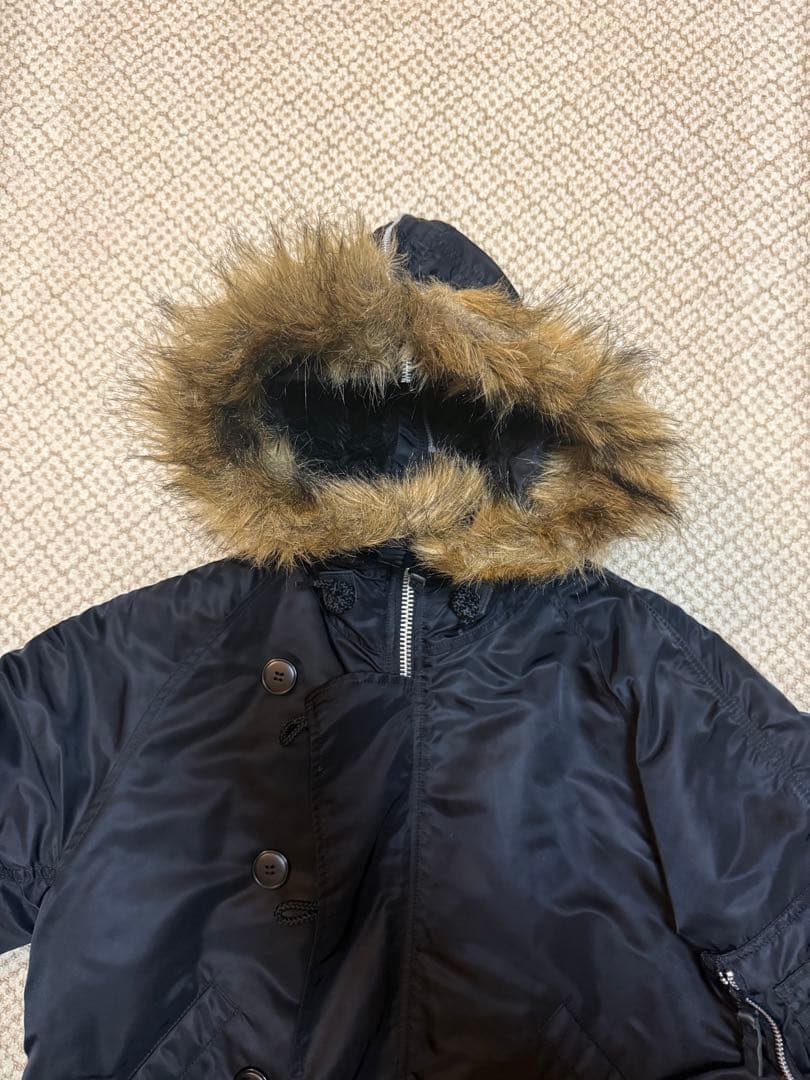 ooo ファー付きフード n2b L 短丈