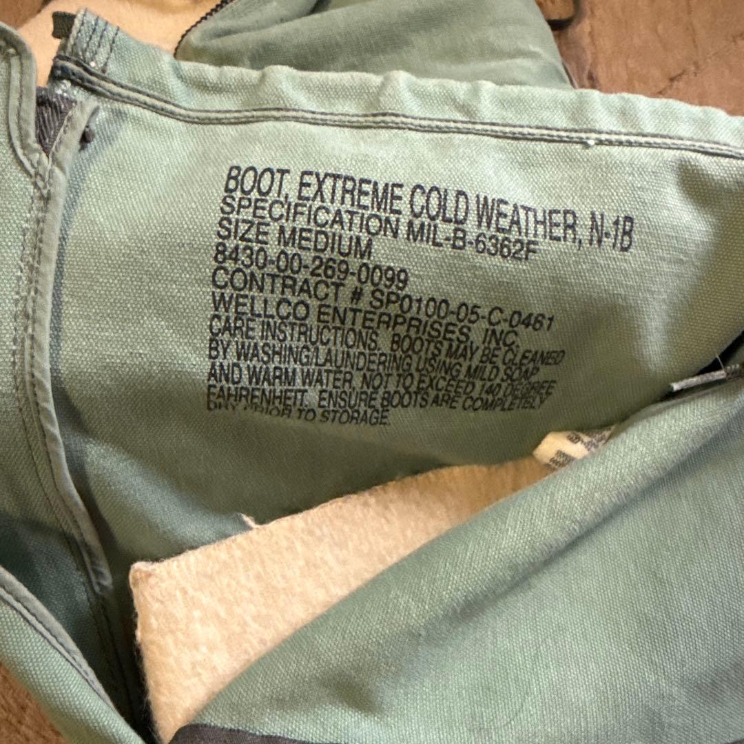 ミリタリーブーツ 緑色 キャンバス製