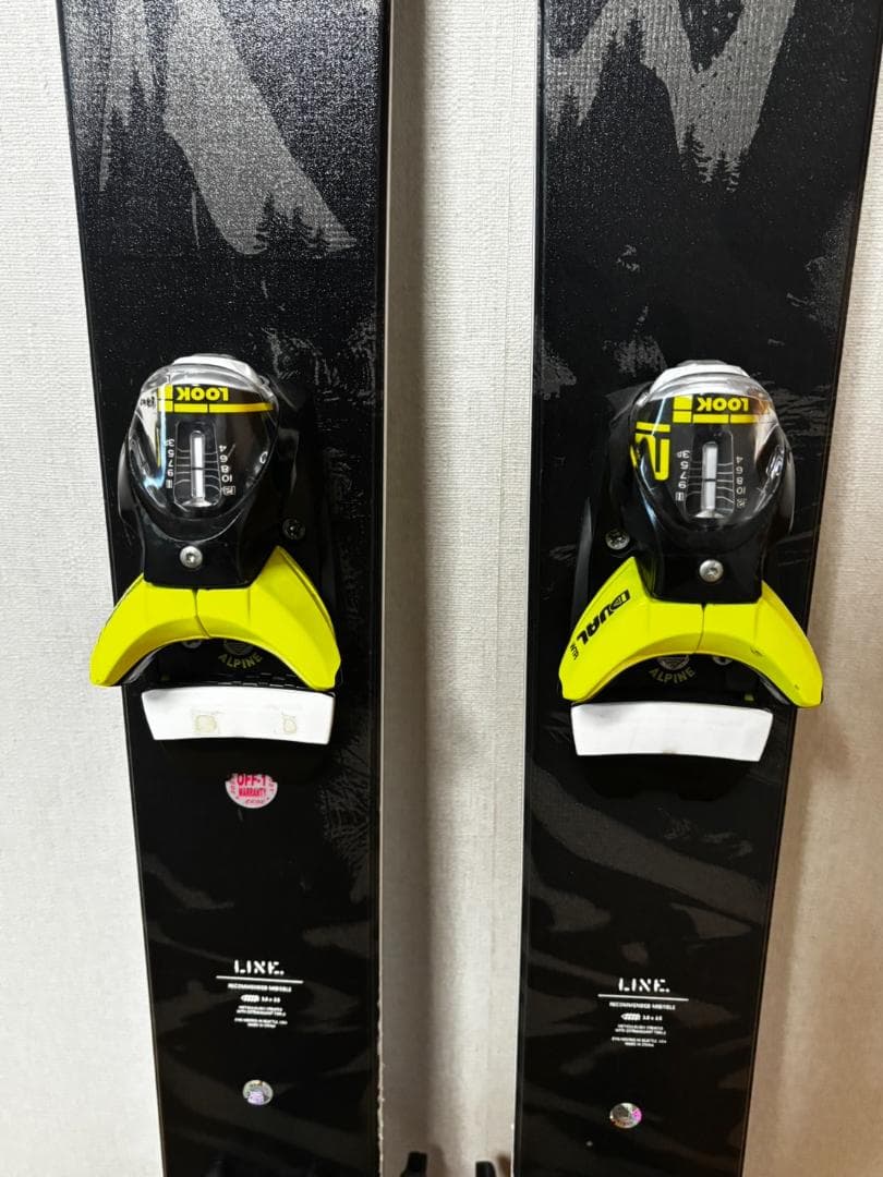 スキー板　LINE BLEND + LOOK ビンディング付き