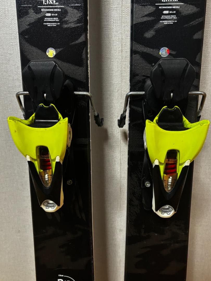 スキー板　LINE BLEND + LOOK ビンディング付き
