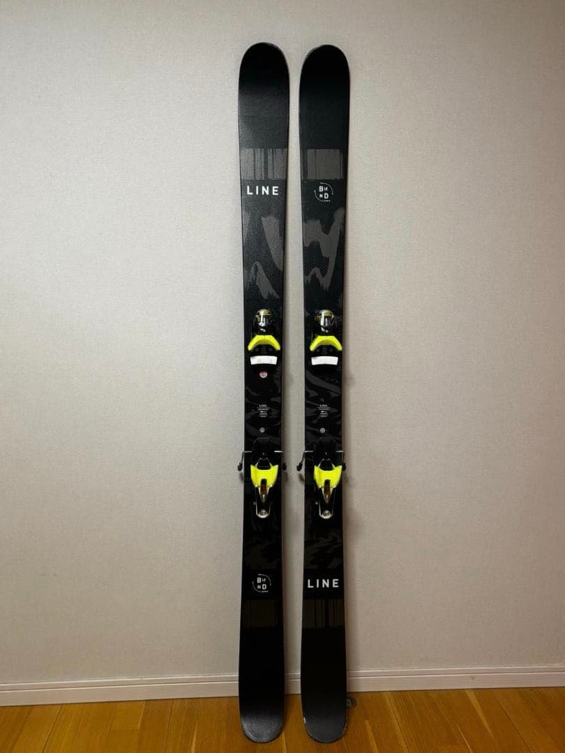 スキー板　LINE BLEND + LOOK ビンディング付き