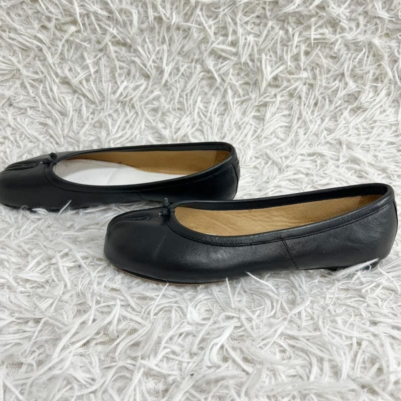 美品 Maison Margiela バレエシューズ 足袋 Tabi ブラック