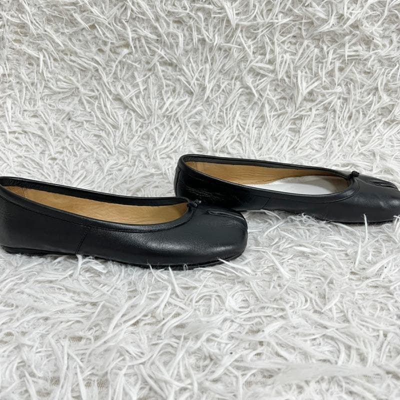 美品 Maison Margiela バレエシューズ 足袋 Tabi ブラック