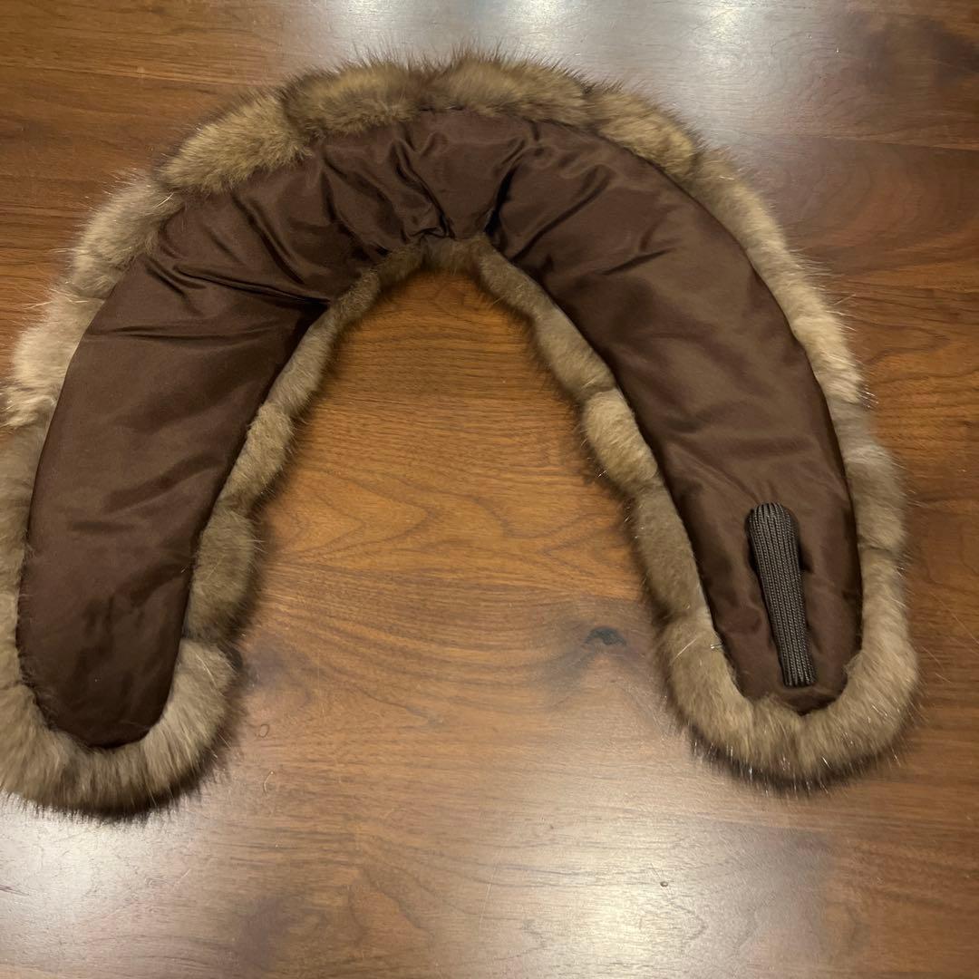 上品ブラウンファー ストール