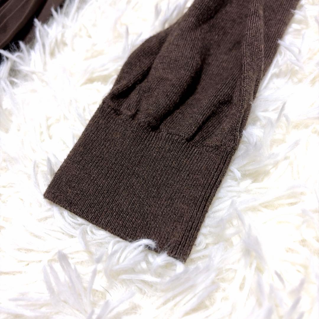 ワンピース Ameri vintage SIDE PLEATS KNIT DRESS M