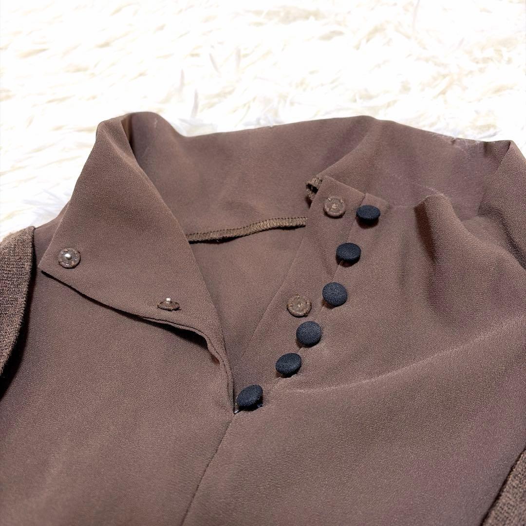 ワンピース Ameri vintage SIDE PLEATS KNIT DRESS M