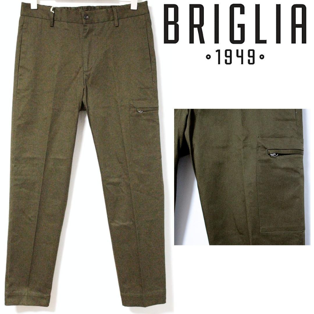 新品 BRIGLIA1949 ストレッチ カーゴチノパン Mサイズ（81cm）