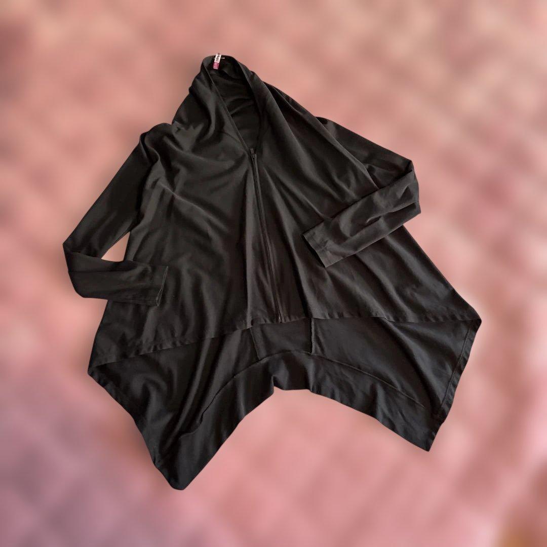 ヨウジヤマモト　ストレッチ　ジップアップ　ブラウス