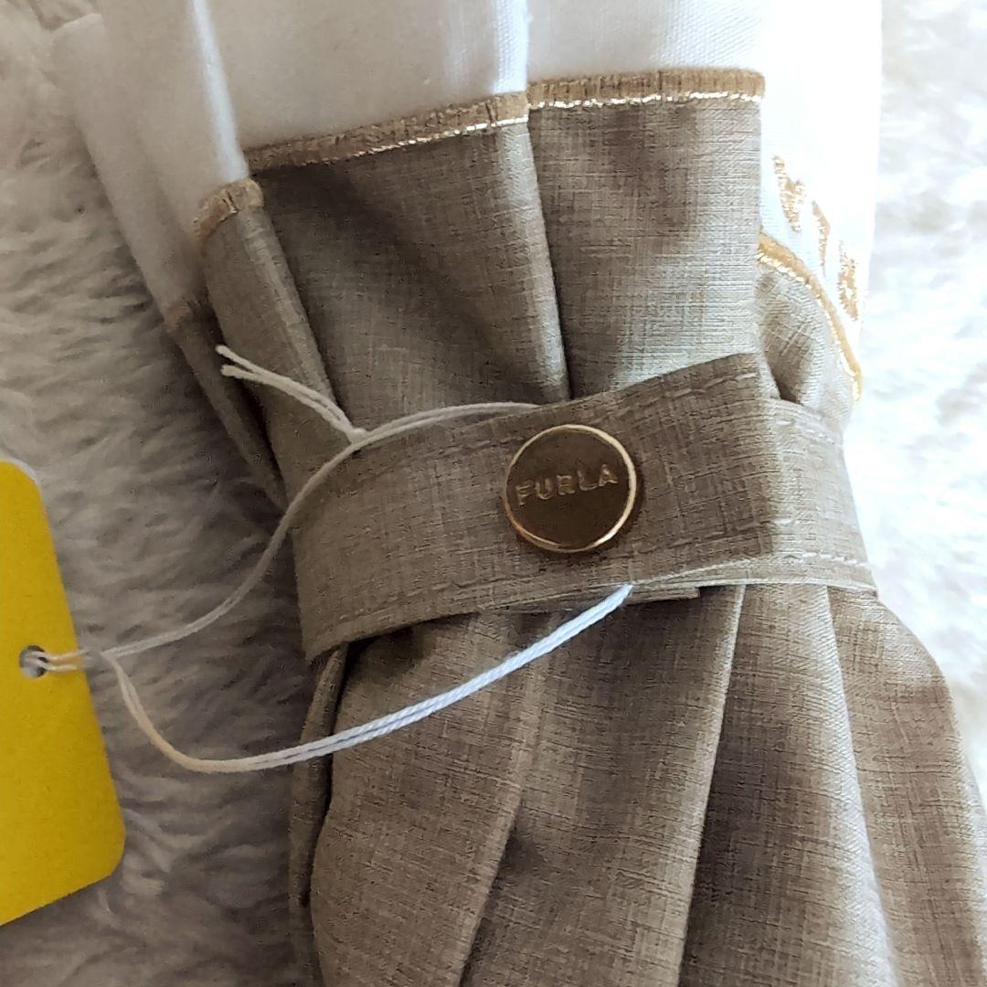 ★新品・未使用★フルラ　晴雨兼用　日傘　楽折　１級遮光　遮熱　ベージュ