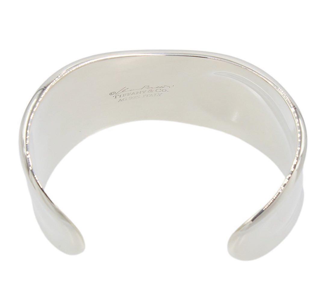 N2446 ティファニー SV925 シルバーボーンカフ ブレスレット バングル