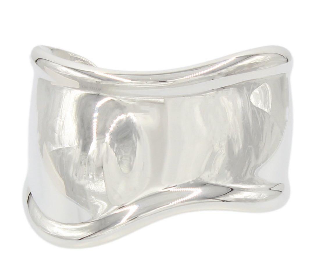 N2446 ティファニー SV925 シルバーボーンカフ ブレスレット バングル