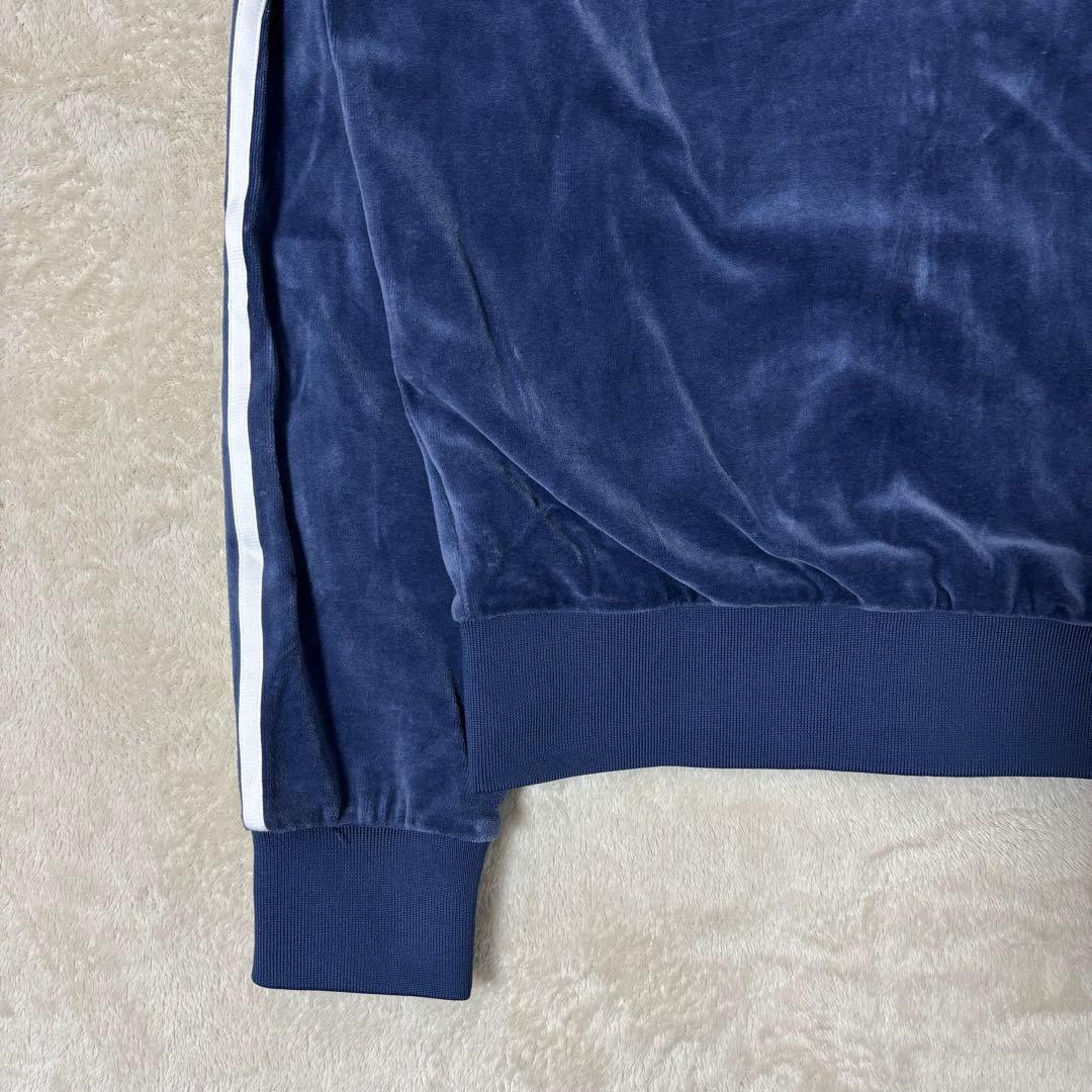 アディダスオリジナルス ベロア SSTトラックジャケット ネイビー 紺