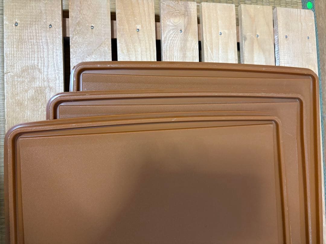 【中古品】タッパーウェア　ディープ/ロングスーパーケース　3個セット