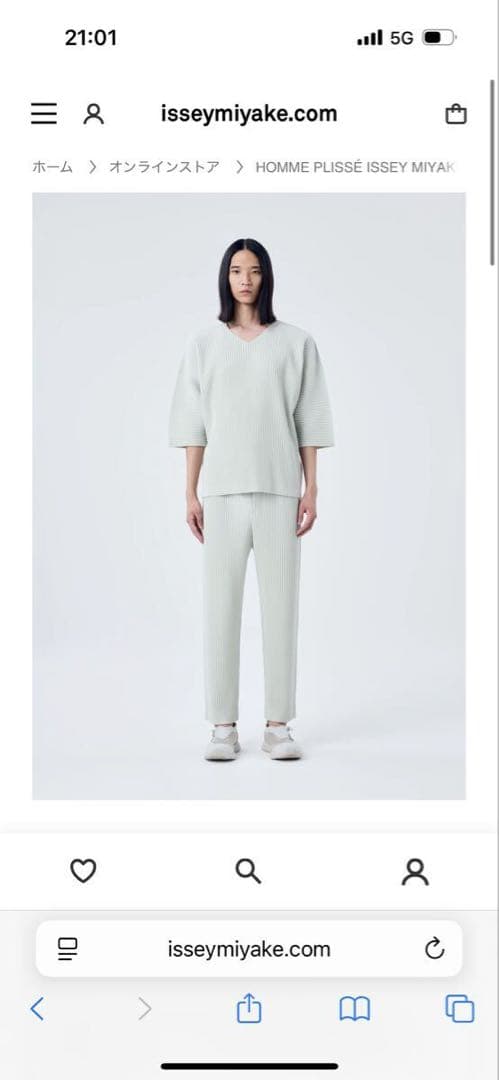 HOMME PLISS ISSEY MIYAKE プリーツ Tシャツ ブラック