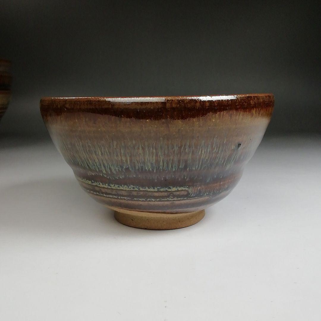 Ｔ９２１　数茶碗　十客『高取焼』『十三代　高取八仙 造』　共箱　茶道具