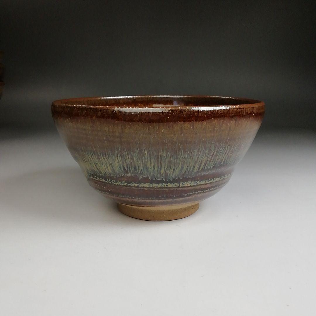 Ｔ９２１　数茶碗　十客『高取焼』『十三代　高取八仙 造』　共箱　茶道具