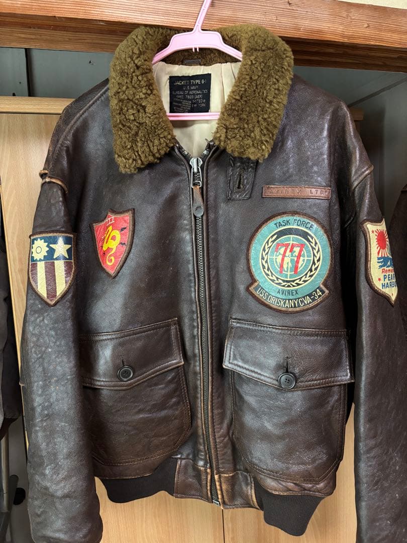 G-1 フライトジャケット レザージャケット　M AVIREX アヴィレックス