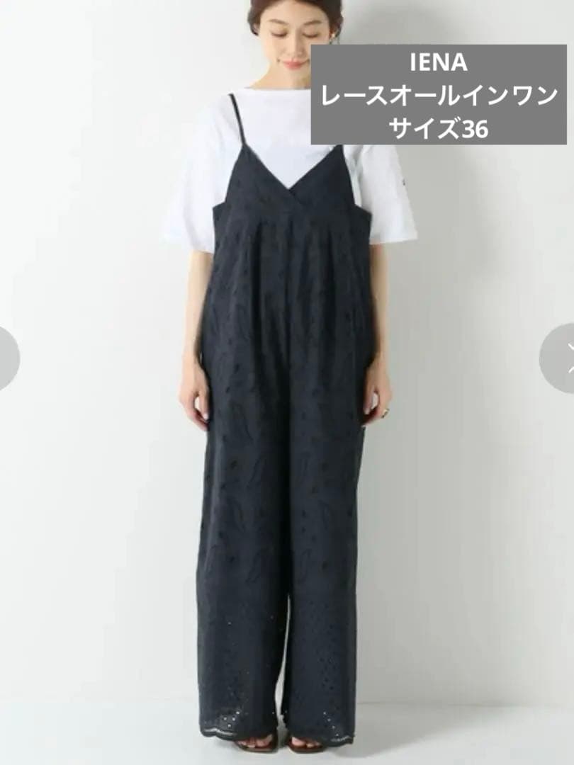 IENA レースオールインワン イエナ ブラック サイズ36