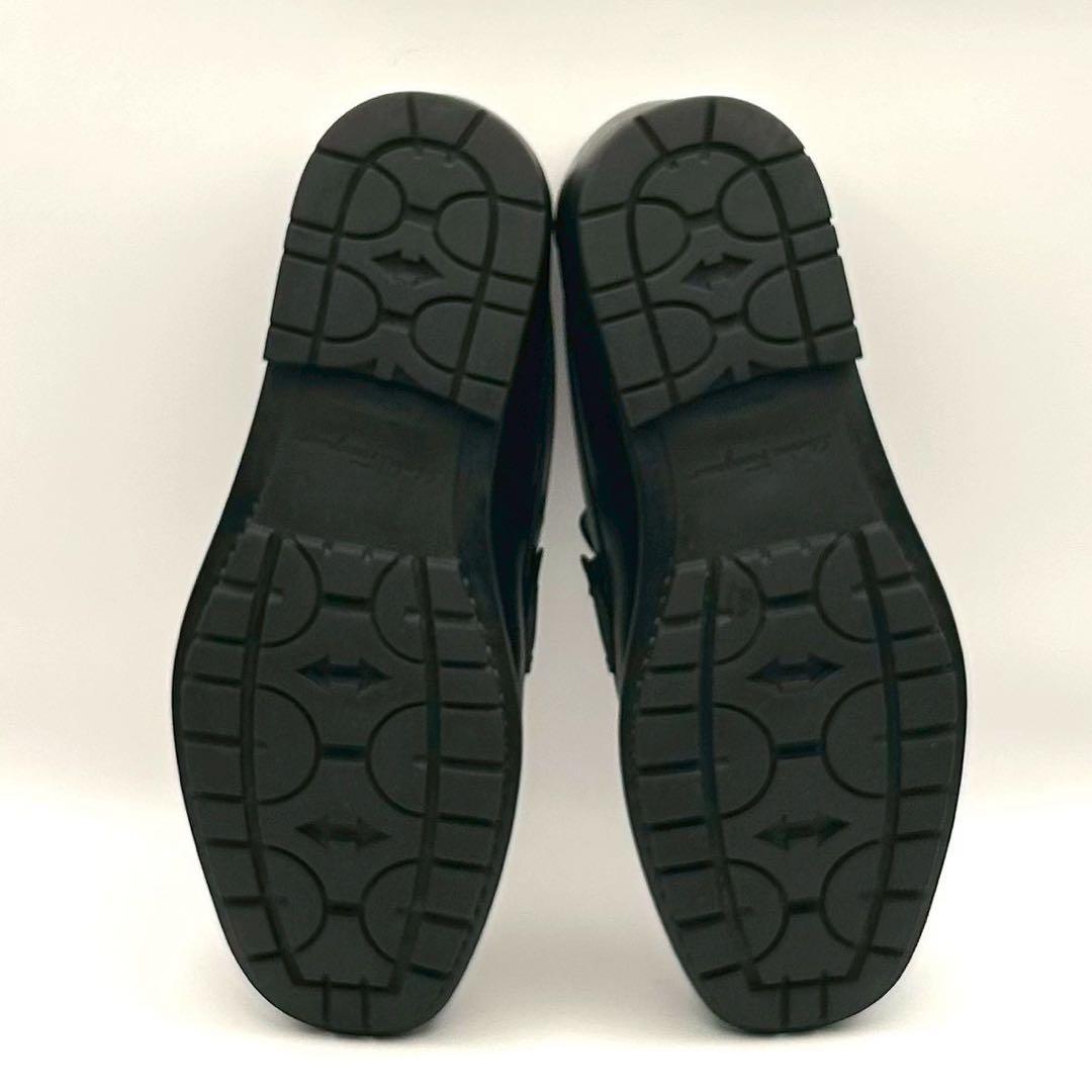 美品✨ フェラガモ 【24.5】 ビットローファー ガンチーニ ブラック 革靴